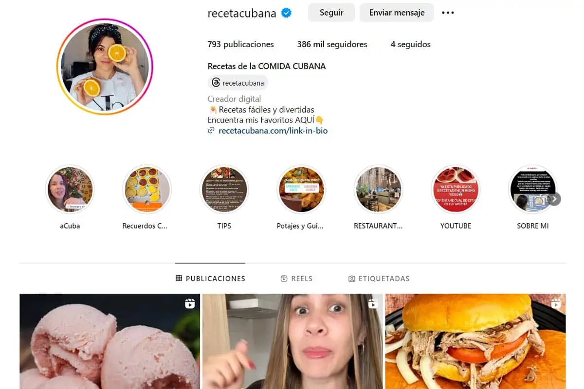 Instagram Receta Cubana